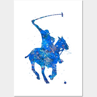 Polo sport blue art Posters and Art